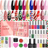 Nail polish set advent calendar women teen girls, Beauty advent calendar 2024 for adults women teen girls Christmas gifts for women adults teen girls