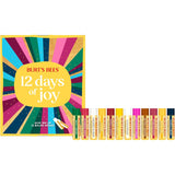 Burt's Bees Christmas Gifts, 12 Days of Joy Lip Balm Advent Calendar Gift Set, Moisturizing Lip Balm Pack Great for Stocking Stuffers, Tint-Free, Natural Origin Lip Treatment (12-Pack)