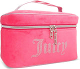 Juicy Couture Women's Cosmetics Bag - Travel Makeup and Toiletries Train Case Organizer