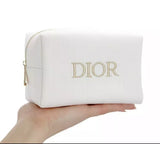 Dior Fabric Canvas Toiletry Bag Dopp Kit Pouch Makeup Travel case with Zipper