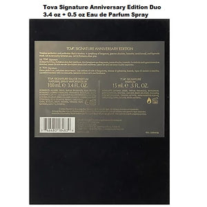 TOVA Beverly Hills Signature Anniversary Collection 2 Piece Set 3.4 oz + 0.5 oz Eau De Parfum Spray for Women